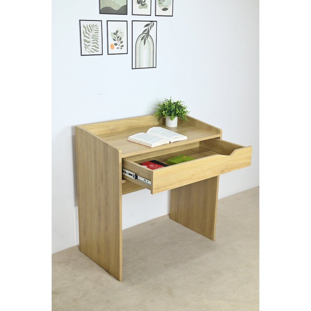 HAPPY FURNITURE , Bàn trang điểm 1 ngăn kéo - WINNI , BAN_077 , 80cm x 45cm x 83cm