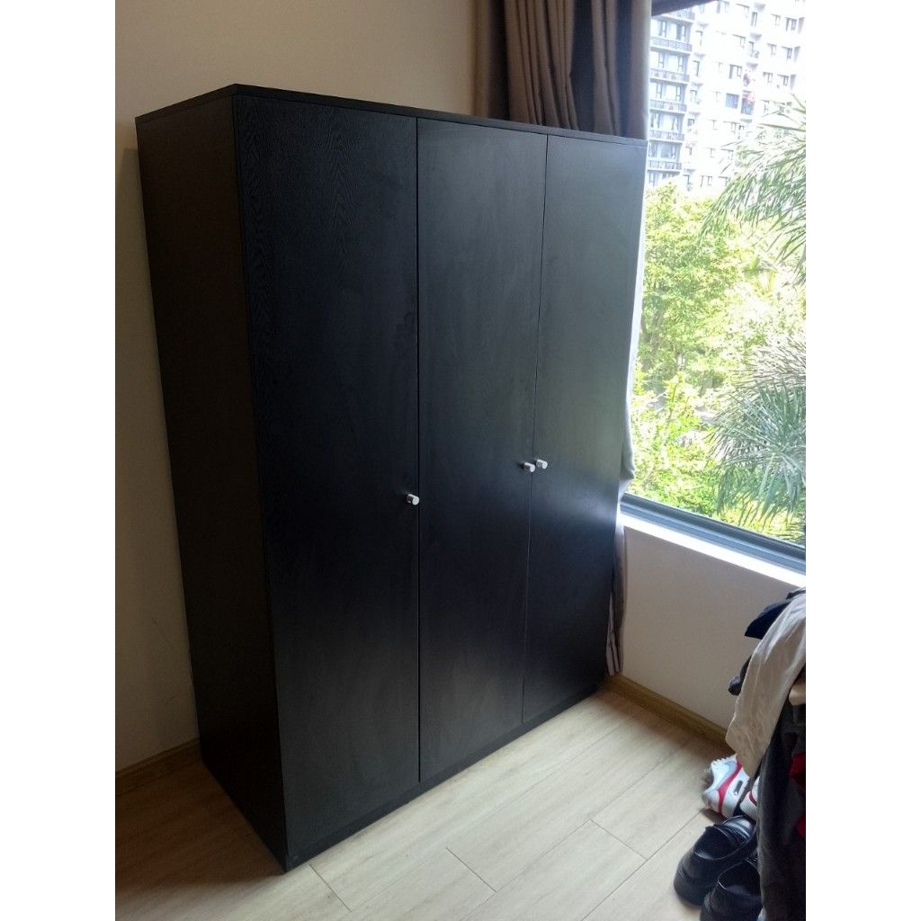 HAPPY FURNITURE , Tủ quần áo 3 cánh mở - OLA , TCM_082 , 120cm x 54cm x176cm