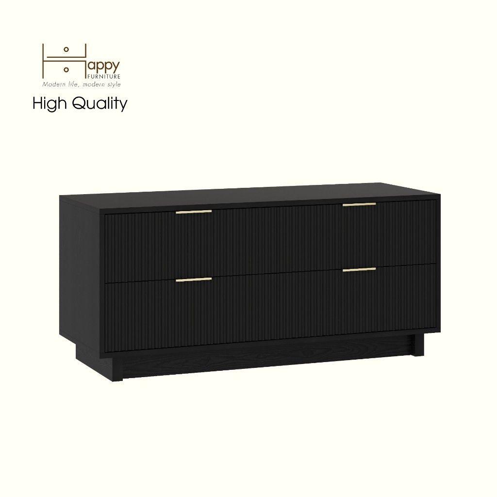 HAPPY FURNITURE , Tủ lưu trữ 4 ngăn kéo - NAMI, THK_242 , 120cm x 45cm x 55cm DxRxC