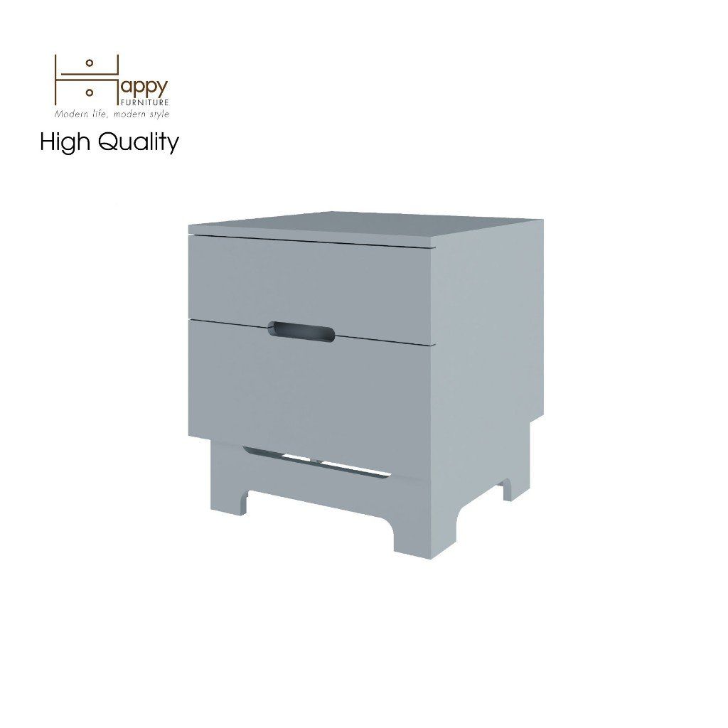 HAPPY FURNITURE , Táp đầu giường 2 ngăn kéo - LILY , THK_108 , 50cm x 45cm x 52cm