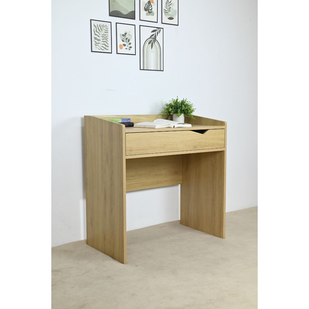 HAPPY FURNITURE , Bàn trang điểm 1 ngăn kéo - WINNI , BAN_077 , 80cm x 45cm x 83cm