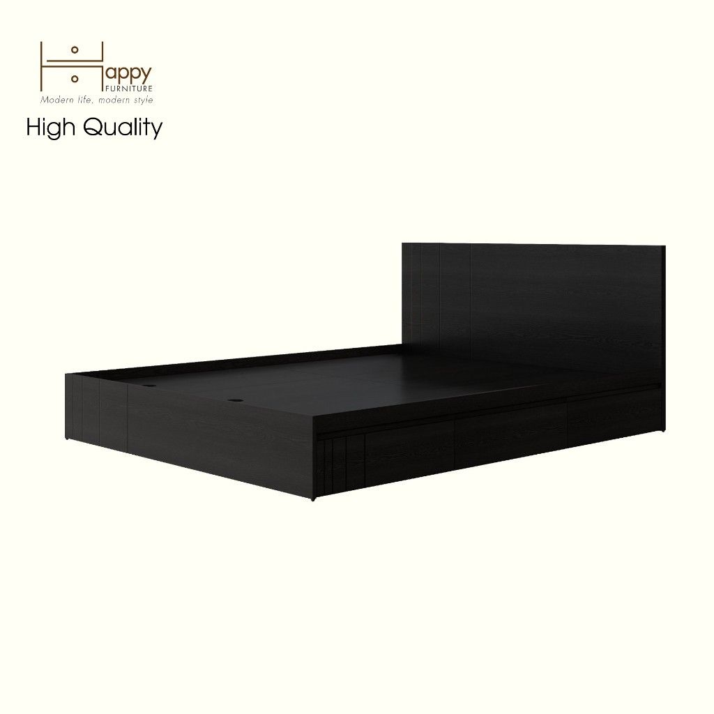 HAPPY FURNITURE , Giường ngủ 3 ngăn kéo - JOVIE , GNG_150 GNG_151 GNG_152 GNG_153 , 205cm x 28cm