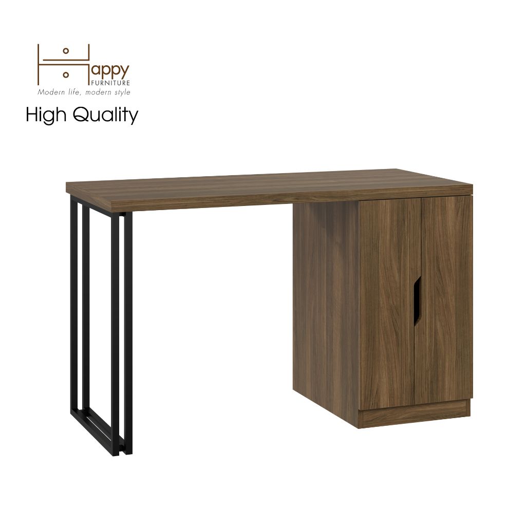 HAPPY FURNITURE , Bàn làm việc chân sắt - DASH , BAN_030 , 120cm x 55cm x75cm