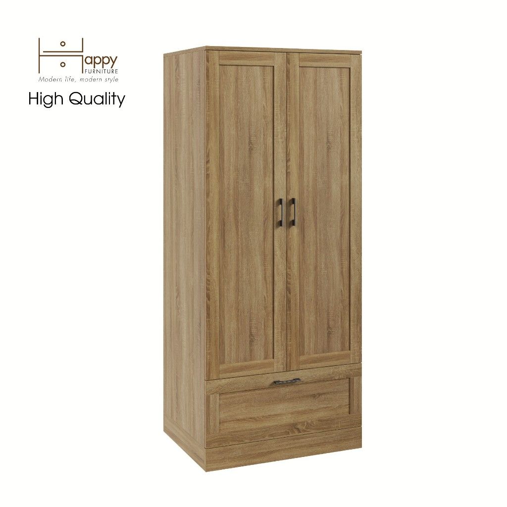 HAPPY FURNITURE , Tủ treo quần áo tiện dụng - SALY , TCM_010 , 76cm x 56cm x 180cm