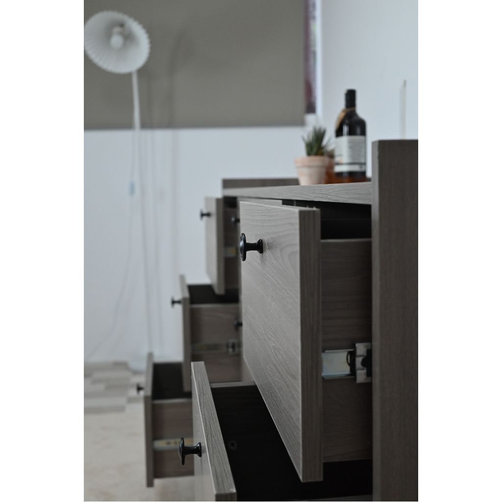 HAPPY FURNITURE , Tủ đựng đồ 9 ngăn kéo - KINA , THK_072 , 140cm x 45cm x 84cm