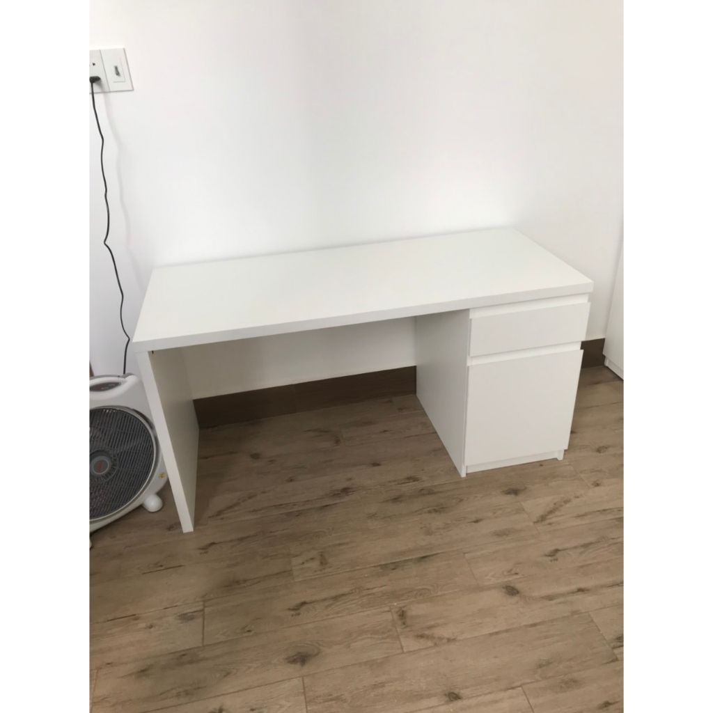 HAPPY FURNITURE , Bàn làm việc 2 ngăn đựng đồ -DOOBIE , BAN_002 , 140cm x 60cm x 73cm