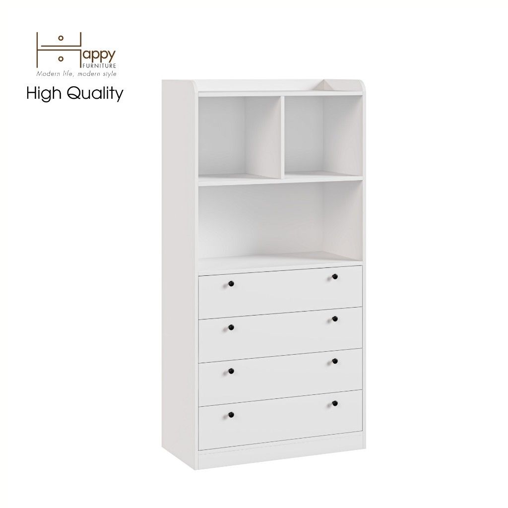 HAPPY FURNITURE , Tủ lưu trữ 7 ngăn - CANA , THK_051 , 80cm x 40cm x 160cm