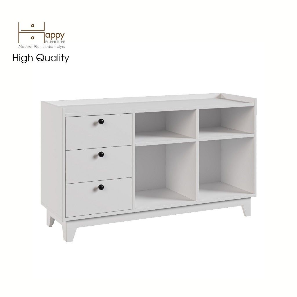 HAPPY FURNITURE , Tủ đựng đồ 7 ngăn - KINA , THK_075 , 124cm x 40cm x 72cm