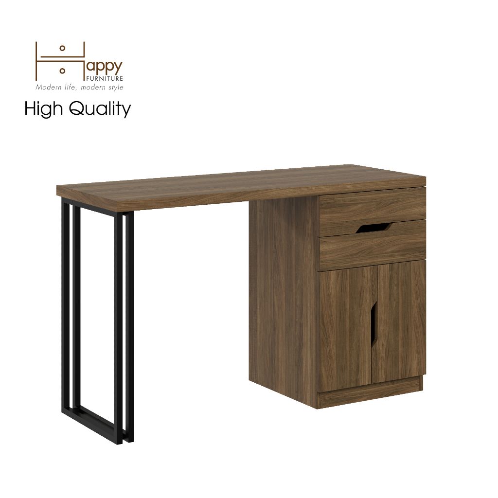 HAPPY FURNITURE , Bàn trang điểm chân sắt - DASH , BAN_029 , 120cm x 45cm x75cm