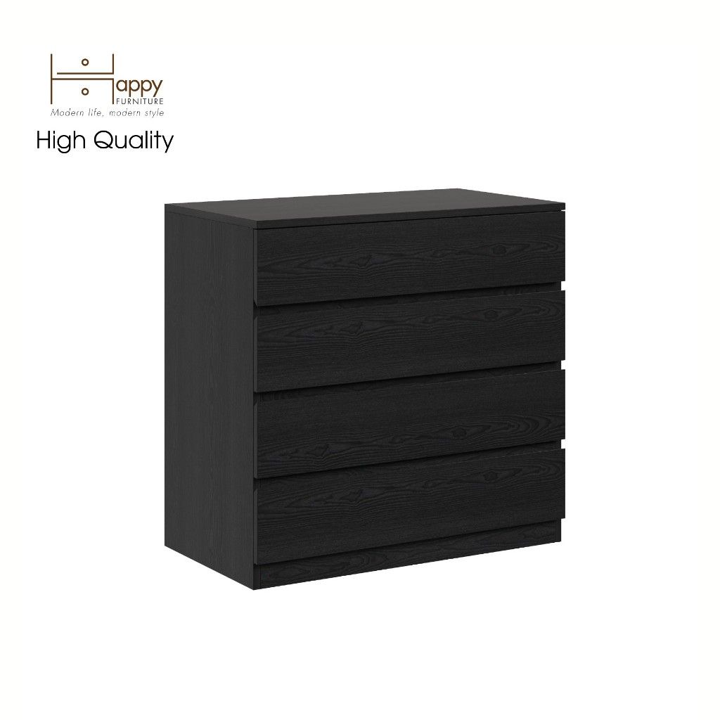HAPPY FURNITURE , Tủ đựng đồ 4 ngăn kéo - OLA , THK_089 , 80cm x 45cm x 78cm