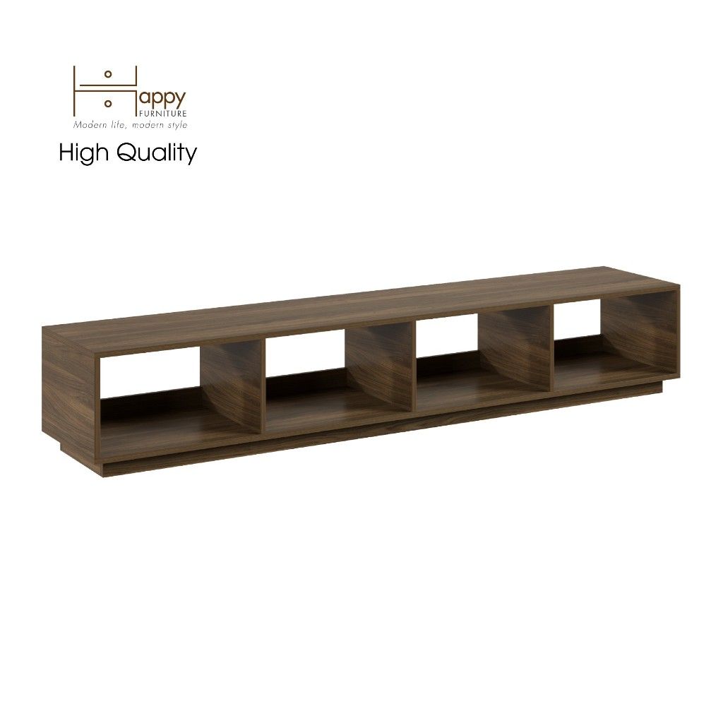 HAPPY FURNITURE , Kệ TIVI 4 ngăn - ZANE , KTV_020 , 200cm x 40cm x 35cm