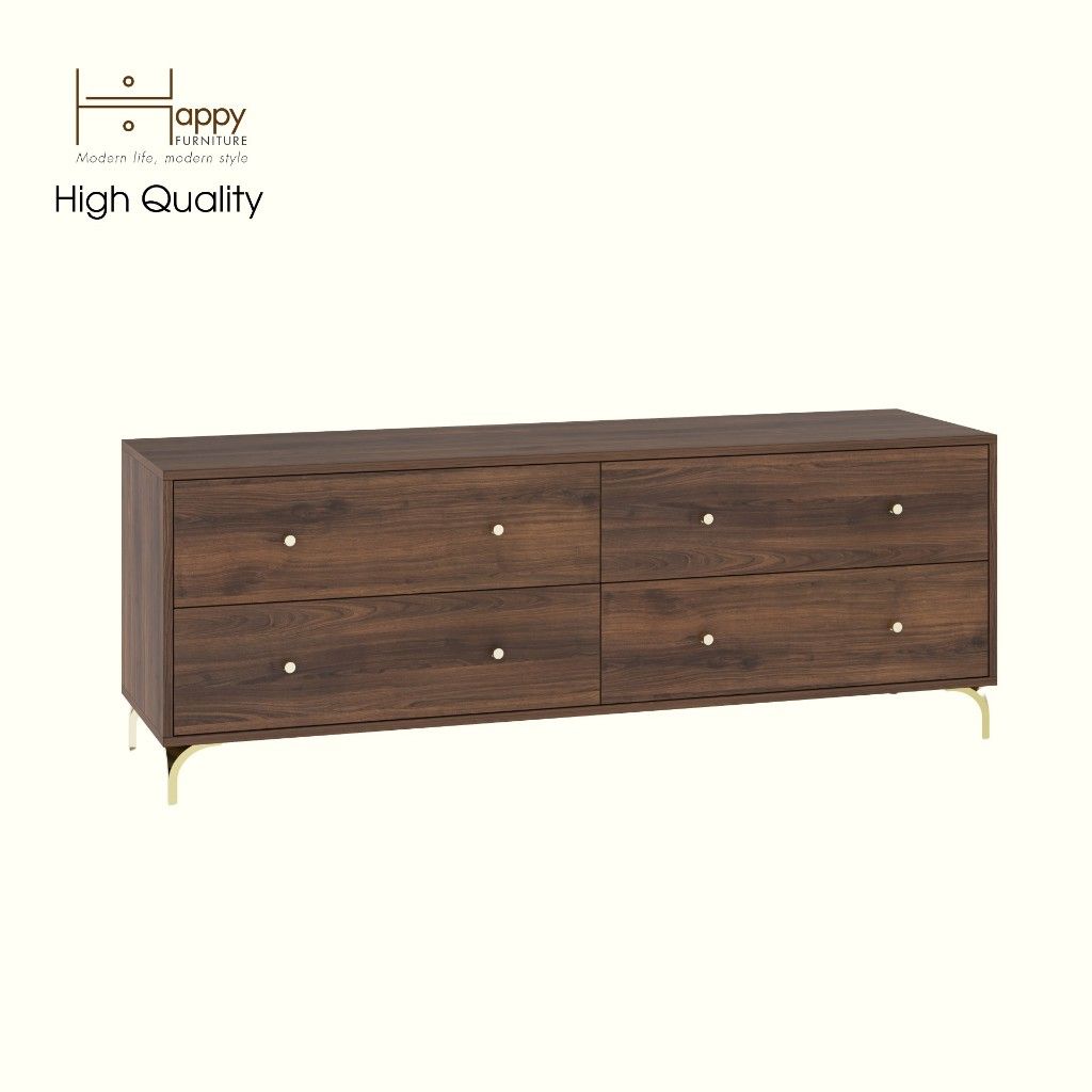 HAPPY FURNITURE , Tủ lưu trữ 6 ngăn kéo - HAPPI, THK_272 , 160cm x 45cm x 60cm DxRxC