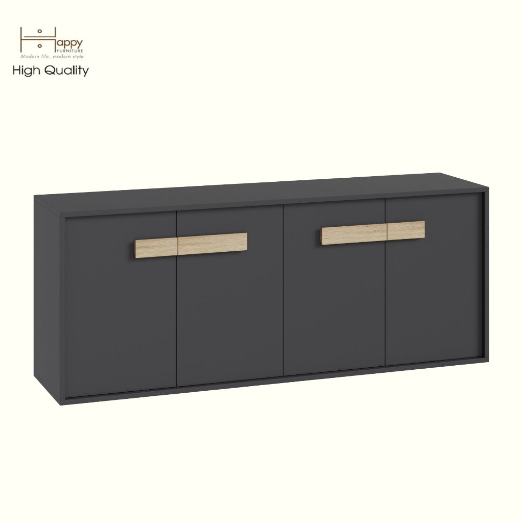 HAPPY FURNITURE , Tủ lưu trữ 4 cửa mở - SPACE, TCM_239 , 160cm x 40cm x 64cm DxRxC