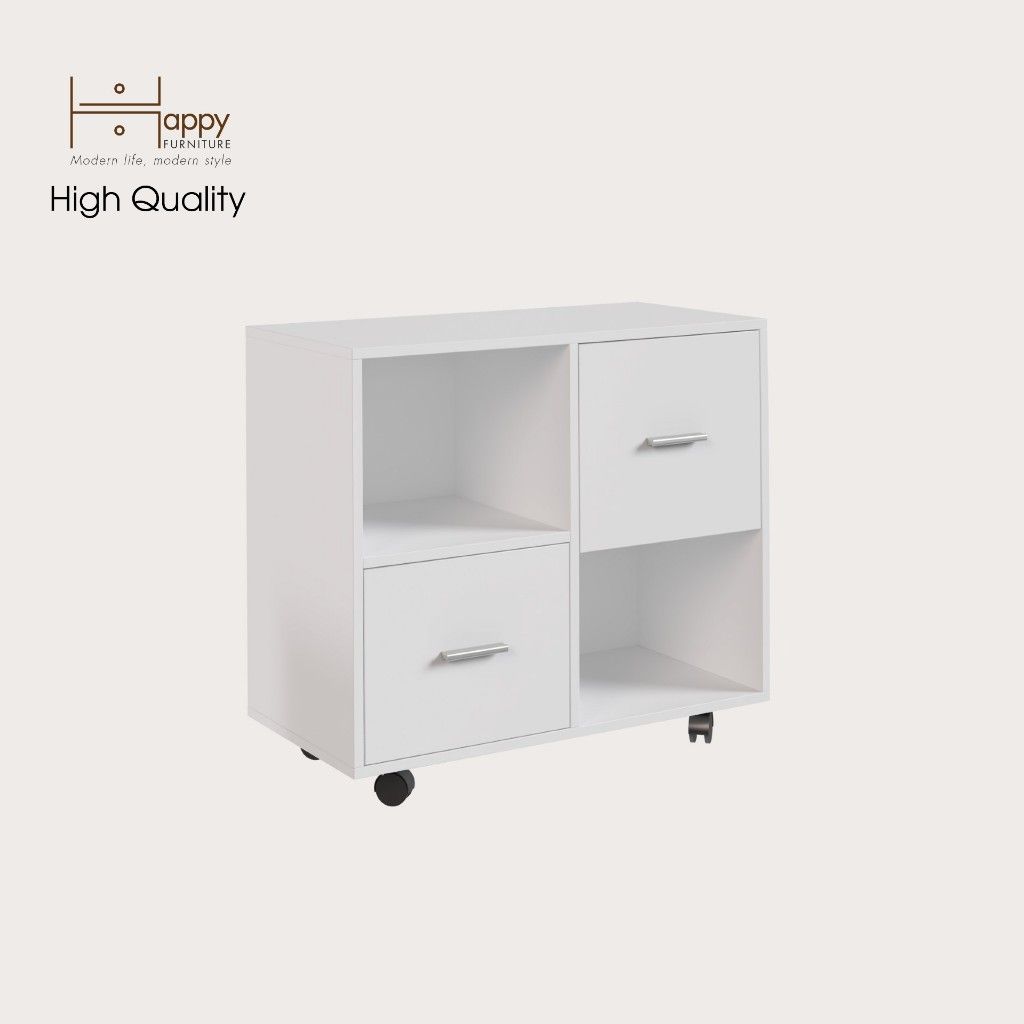 HAPPY FURNITURE , Tủ đựng hồ sơ 2 tầng - COMFEE , THK_014 , 80cm x 40cm x 66cm