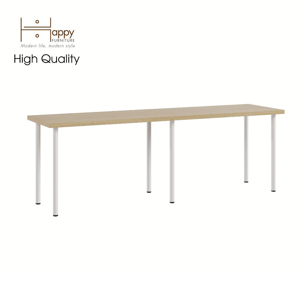 HAPPY FURNITURE , Bàn làm việc 6 chân sắt - LIDA , BAN_017 BAN_018 BAN_019 , 60x73cm , sâu x cao
