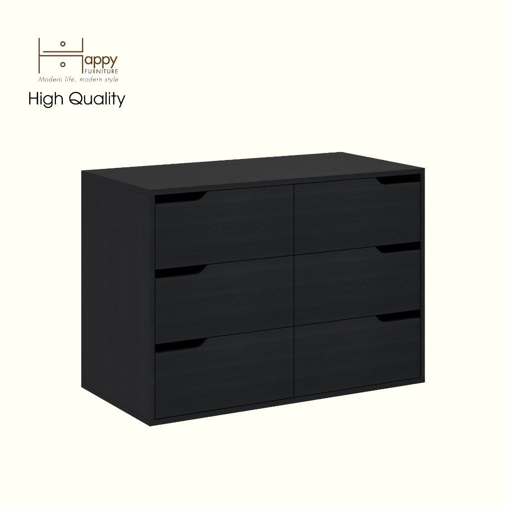 HAPPY FURNITURE , Tủ lưu trữ 6 ngăn kéo - ASO, THK_341 , 100cm x 50cm x 70cm DxRxC