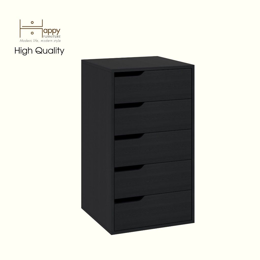 HAPPY FURNITURE , Tủ lưu trữ 5 ngăn kéo - ASO, THK_339 , 50cm x 50cm x 89cm DxRxC