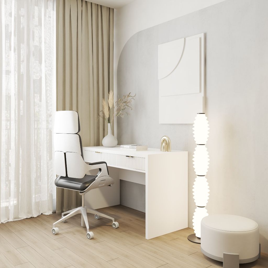 HAPPY FURNITURE , Bàn làm việc 2 ngăn kéo - NAMI, BAN_131 , 120cm x 55cm x 78cm DxRxC