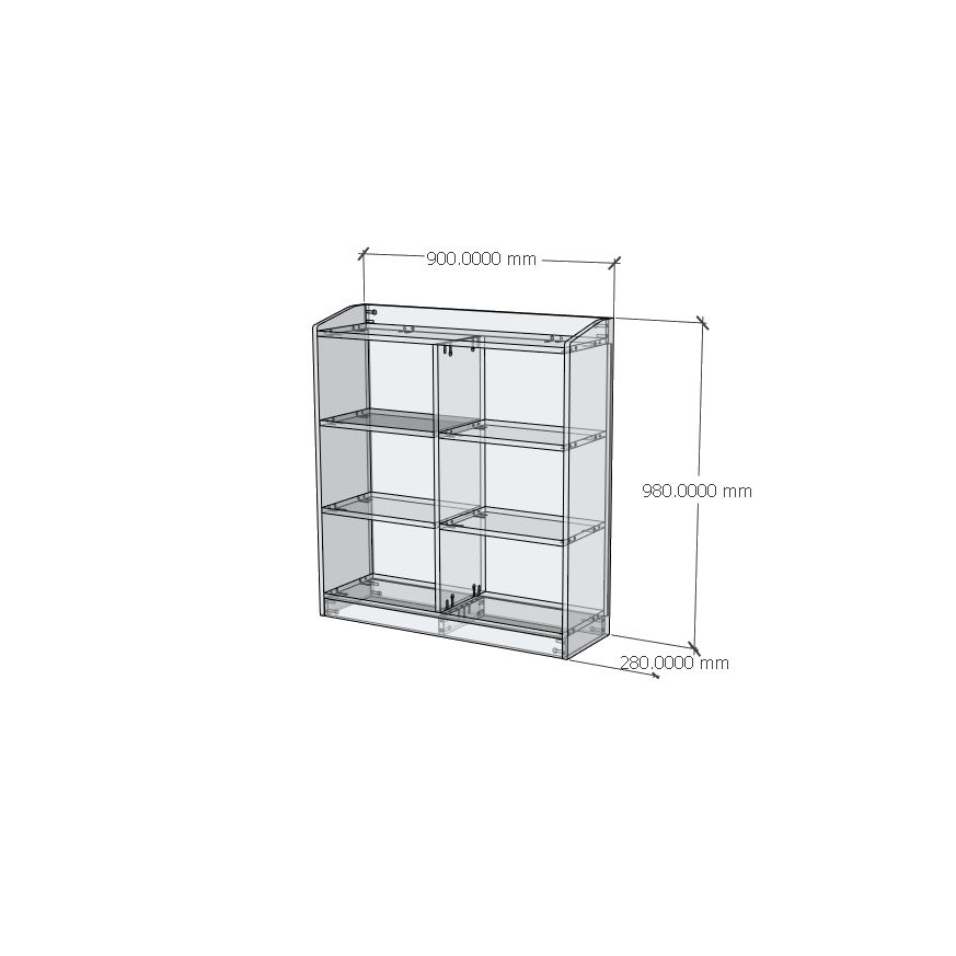 HAPPY FURNITURE , Kệ lưu trữ 6 ngăn - WINNI , KSA_049 , 90cm x 28cm x 98cm