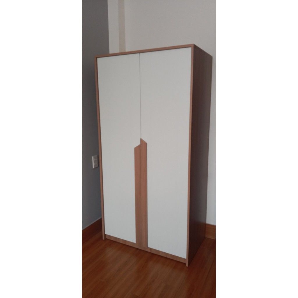 HAPPY FURNITURE , Tủ quần áo 2 cánh mở - PONIX , TCM_113 , 90cm x 54cm x 176cm