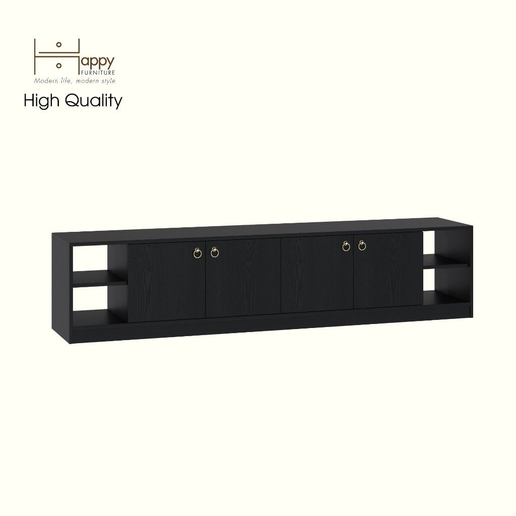 HAPPY FURNITURE , Kệ TV 4 cửa mở - MERI , KTV_089 , 200cm x 40cm x 45cm DxRxC