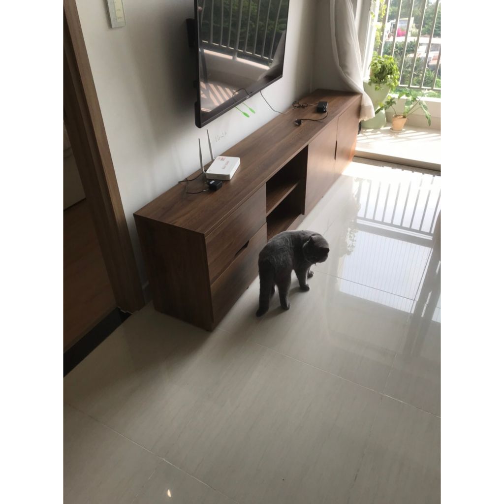HAPPY FURNITURE , Kệ Tivi nhiều ngăn - DASH , KTV_007 , 210cm x 35cm x 54cm