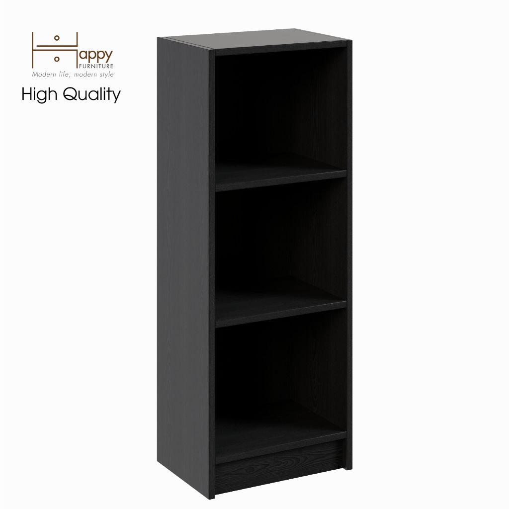 HAPPY FURNITURE , kệ sách 3 tầng size nhỏ - CATY , KSA_008 , 40cm x 28cm x 106cm