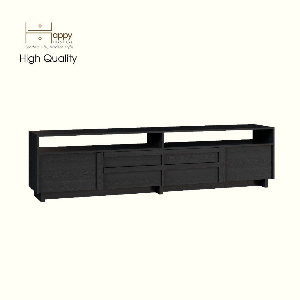 HAPPY FURNITURE , Kệ TV 4 ngăn kéo - MAVIS , KTV_039 , 220cm x 40cm x 56cm