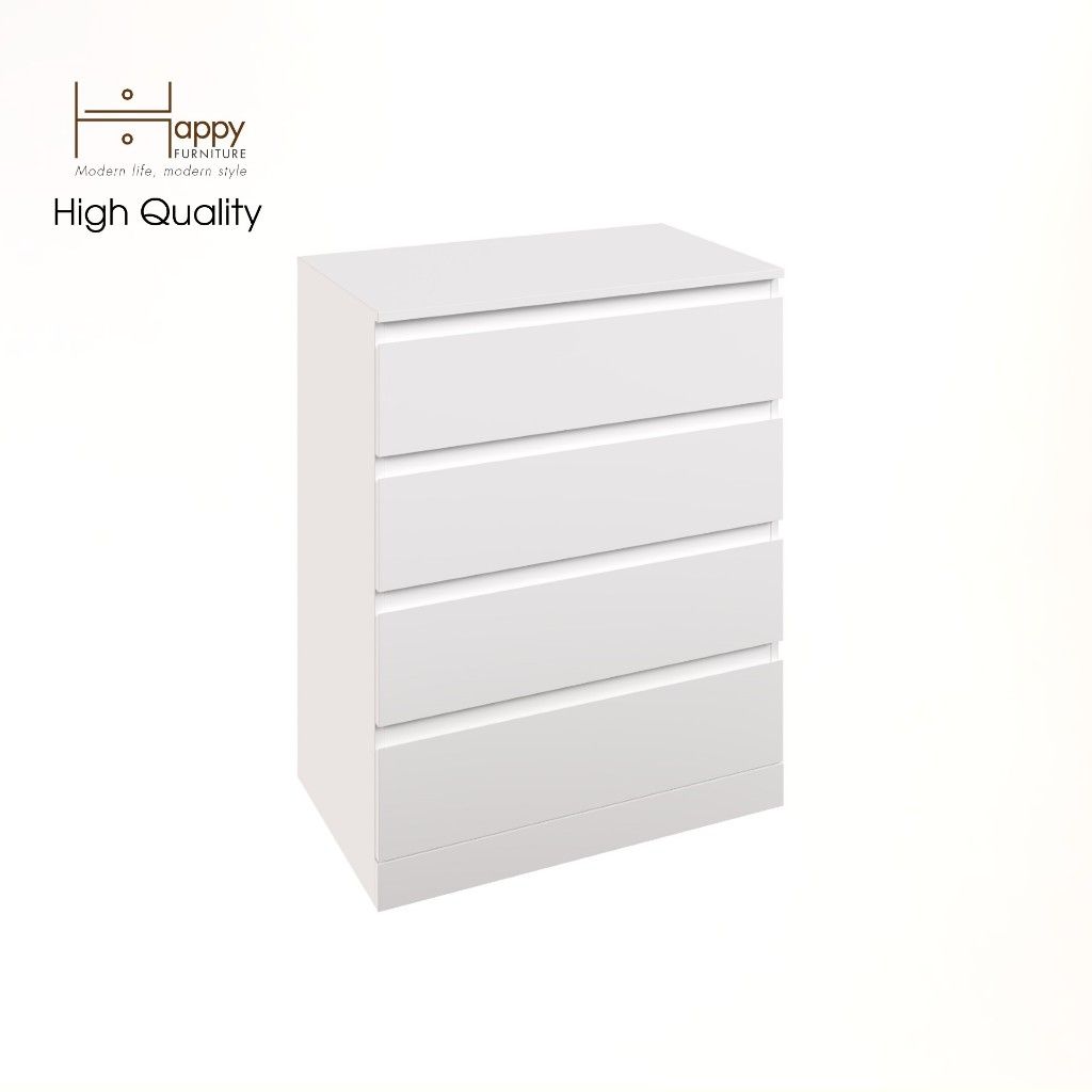 HAPPY FURNITURE , Tủ 4 ngăn kéo - DOOBIE , THK_005 , 80cm x 48cm x 101cm