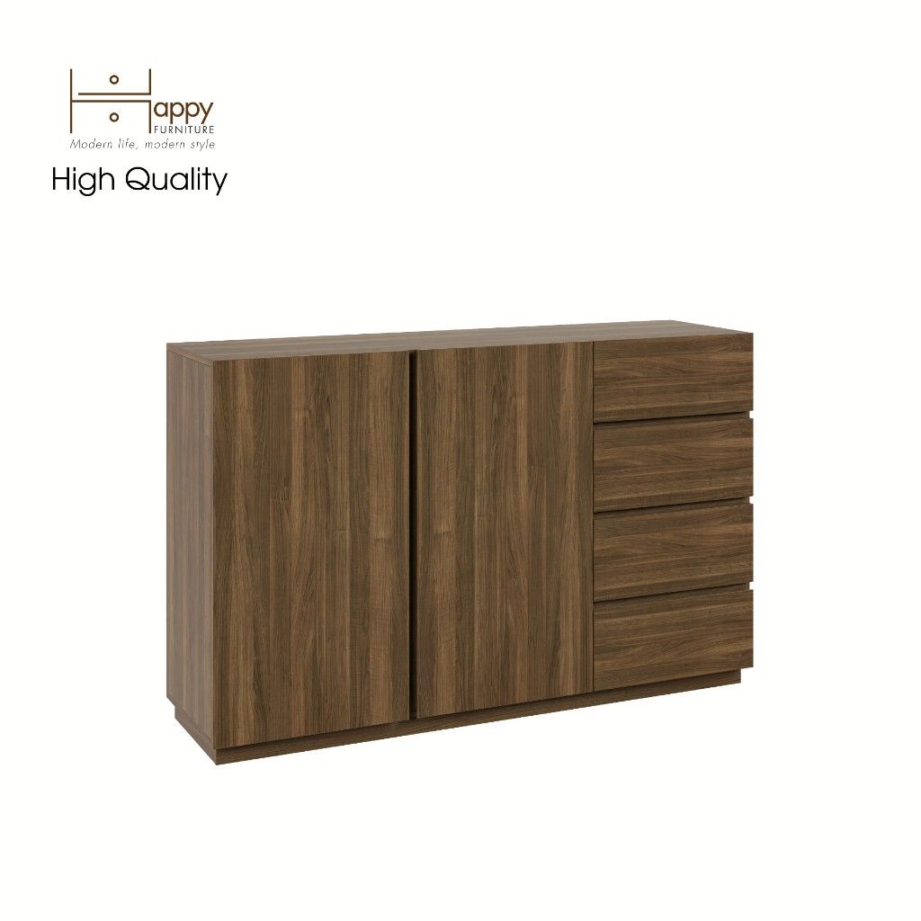 HAPPY FURNITURE , Tủ đựng đồ nhiều ngăn - MACRO , TCM_015 , 150cm x 42cm x 95cm