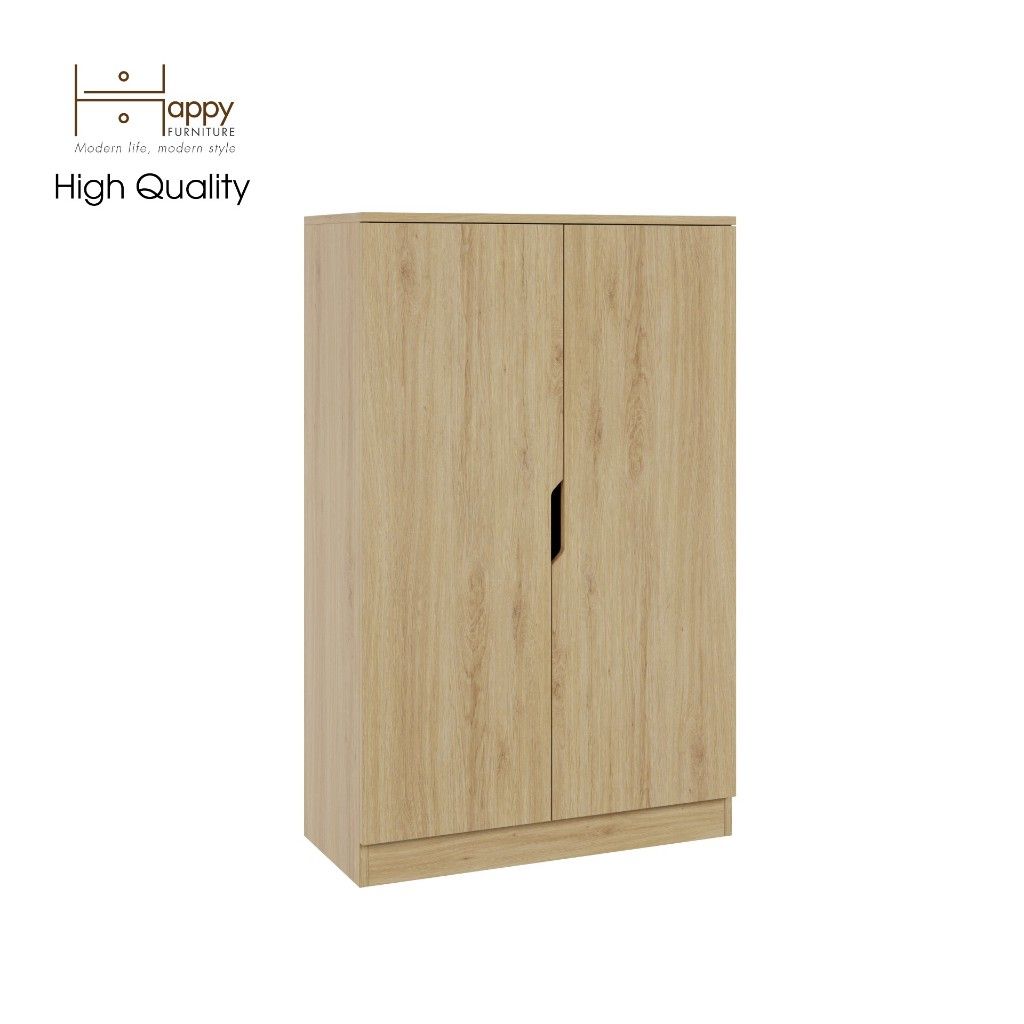 HAPPY FURNITURE , Tủ lưu trữ 2 cửa mở 5 ngăn đựng đồ - DASH , TCM_024 , 76cm x 35cm x 120cm
