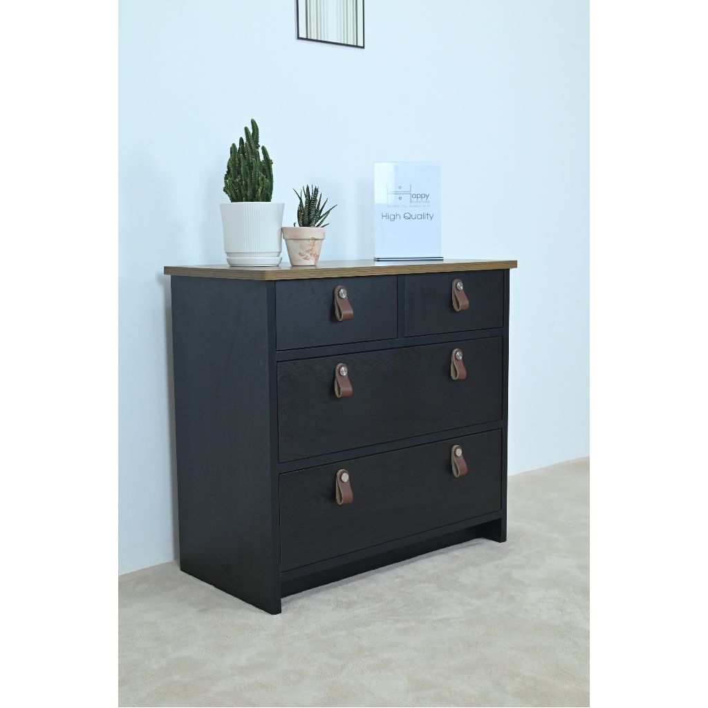 HAPPY FURNITURE , Tủ lưu trữ 3 tầng 4 ngăn kéo - NOMIA , THK_067 , 68cm x 35cm x 64cm