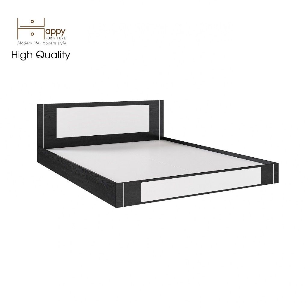HAPPY FURNITURE , Giường ngủ bệt - TAKO , GNG_134 GNG_135 GNG_136 GNG_137 , 205cm x 18cm