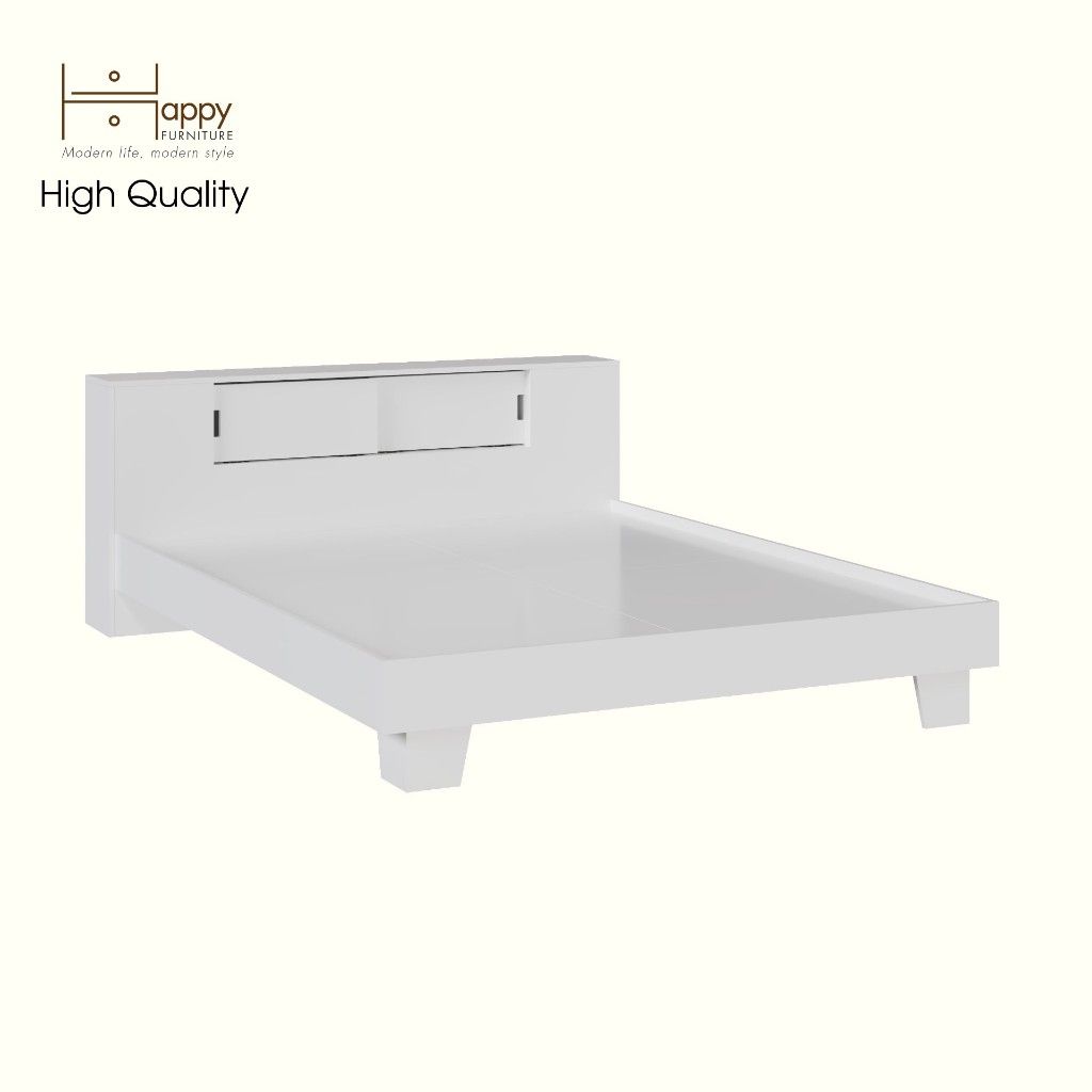 HAPPY FURNITURE , Giường 2 cánh lùa - ALVA , GNG_206 GNG_207 GNG_208 GNG_209, 227cm x 30cm