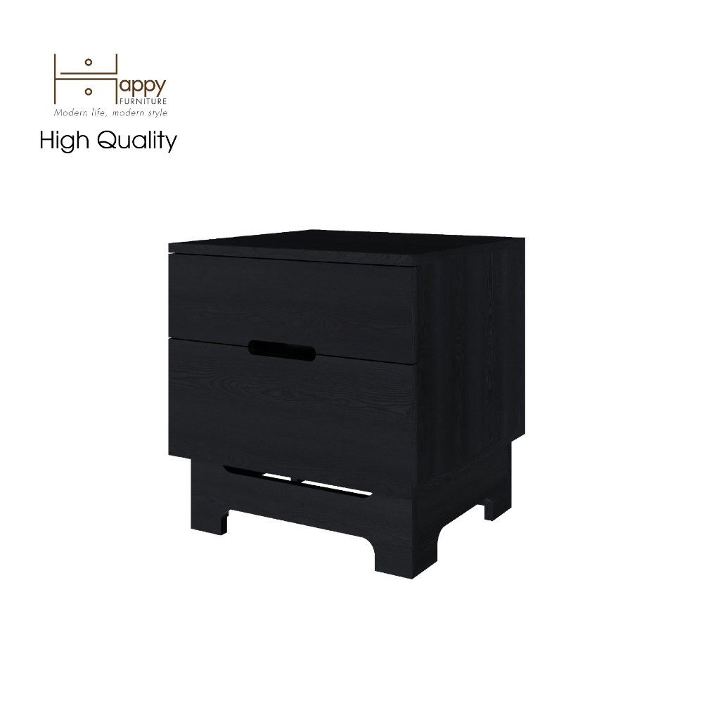HAPPY FURNITURE , Táp đầu giường 2 ngăn kéo - LILY , THK_108 , 50cm x 45cm x 52cm