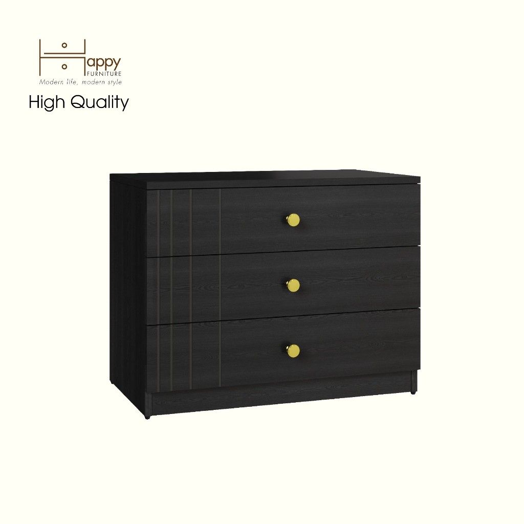HAPPY FURNITURE , Tủ lưu trữ 3 ngăn kéo - JOVIE, THK_150, 70cm x 40cm x 54cm