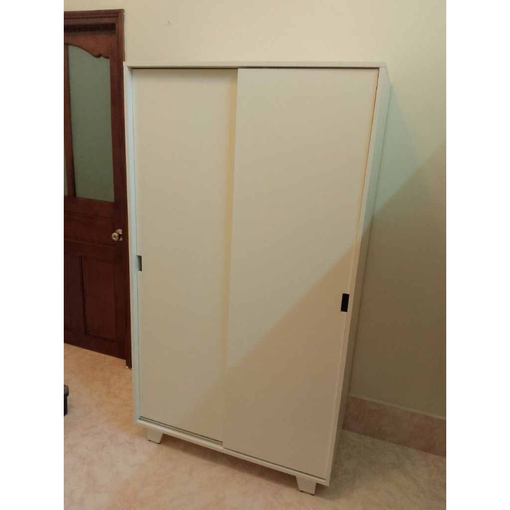 HAPPY FURNITURE , ALVA - Tủ quần áo 2 cửa lùa, TCL_041 , 100cm x 54cm x 180cm DxRxC