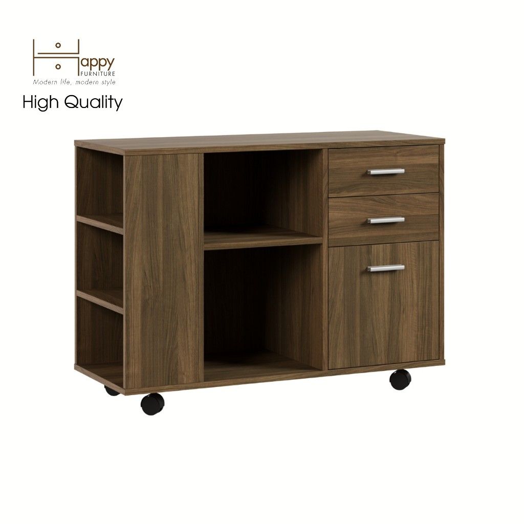 HAPPY FURNITURE , Tủ đựng hồ sơ kết hợp kệ sách - COMFEE , THK_017 , 100cm x 40cm x 66cm