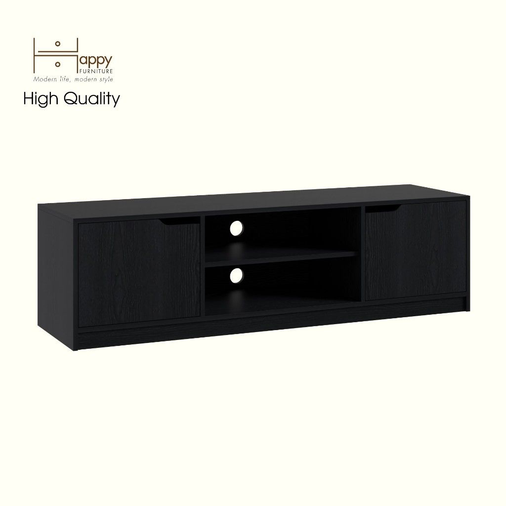 HAPPY FURNITURE , Kệ TV 2 cửa mở - ASO, KTV_091 , 160cm x 45cm x 45cm DxRxC