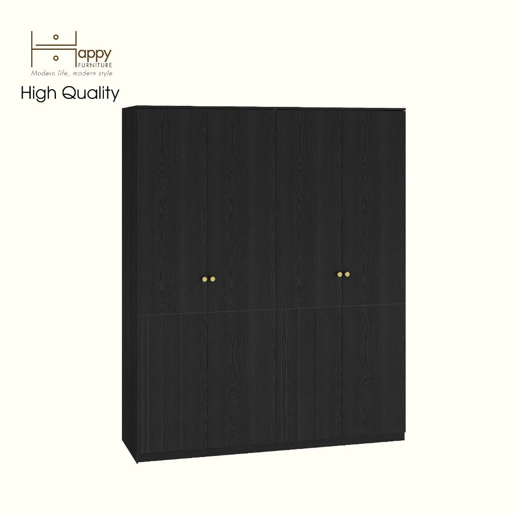 HAPPY FURNITURE , Tủ quần áo 4 cánh mở - JOVIE , TCM_167 , 180cm x 54cm x 220cm