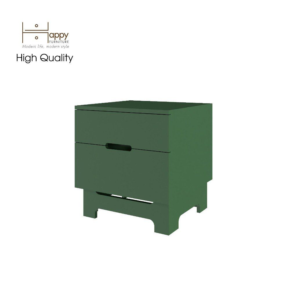 HAPPY FURNITURE , Táp đầu giường 2 ngăn kéo - LILY , THK_108 , 50cm x 45cm x 52cm