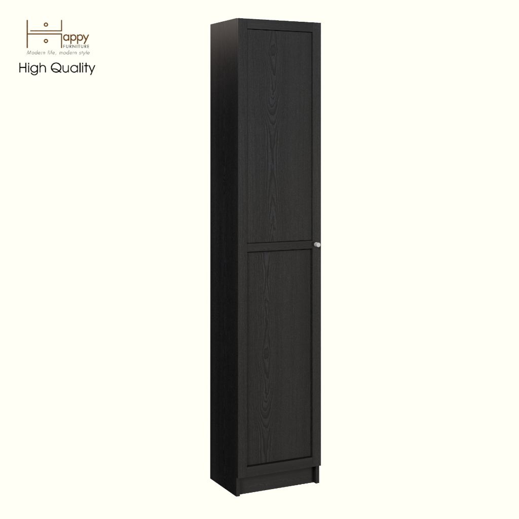 HAPPY FURNITURE , Kệ sách 6 tầng 1 cửa mở - CATY , KSA_053 , 40cm x 30cm x 202cm