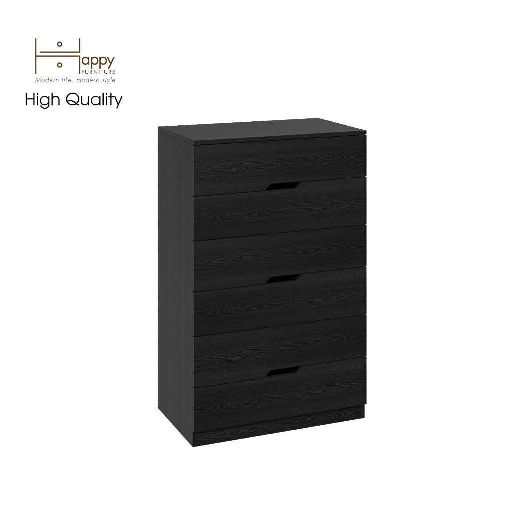 HAPPY FURNITURE , Tủ đựng đồ 6 ngăn kéo - DASH , THK_054 , 76cm x 46cm x 120cm