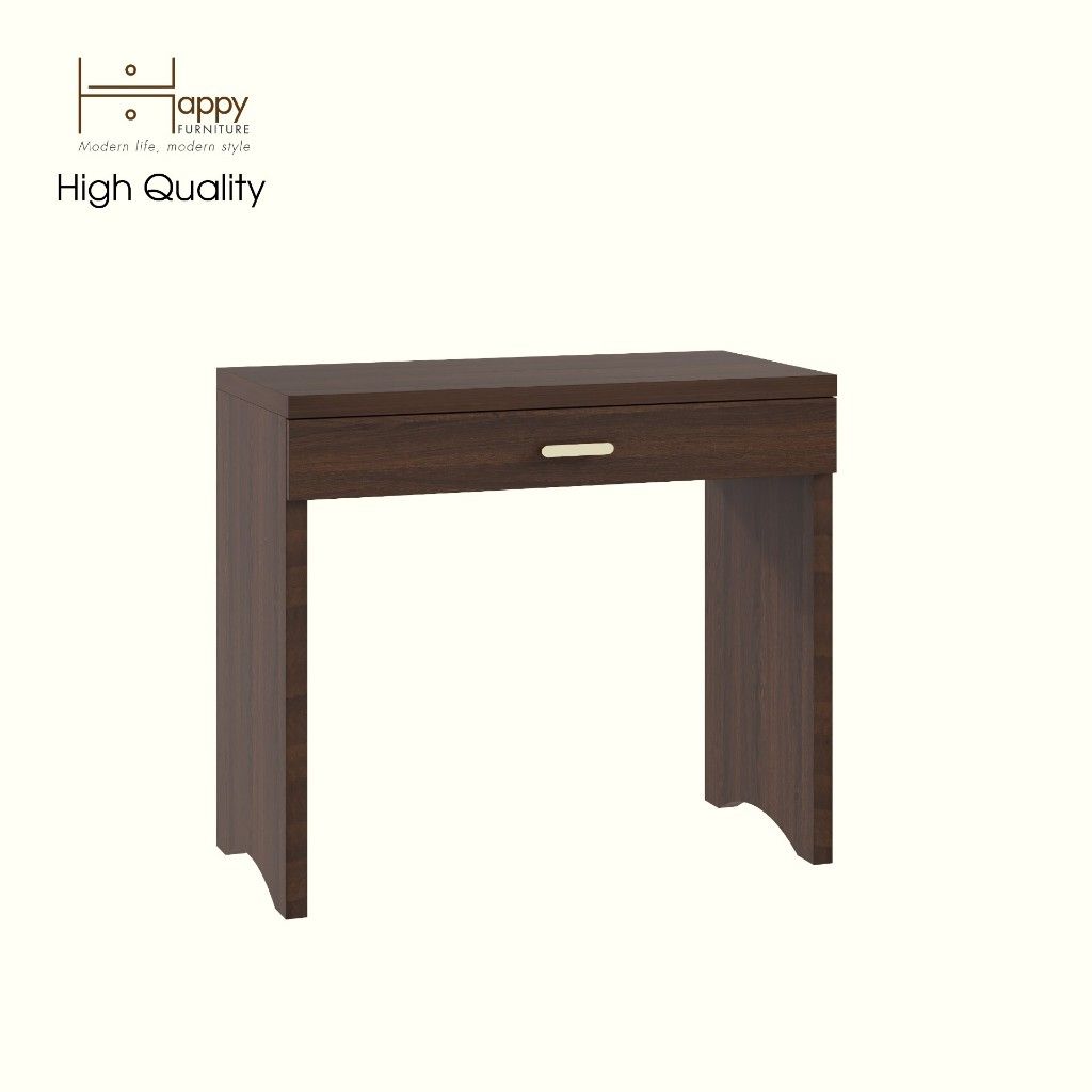 HAPPY FURNITURE , Bàn trang điểm 1 ngăn kéo - CHEVY, BAN_136 , 90cm x 45cm x 78cm DxRxC