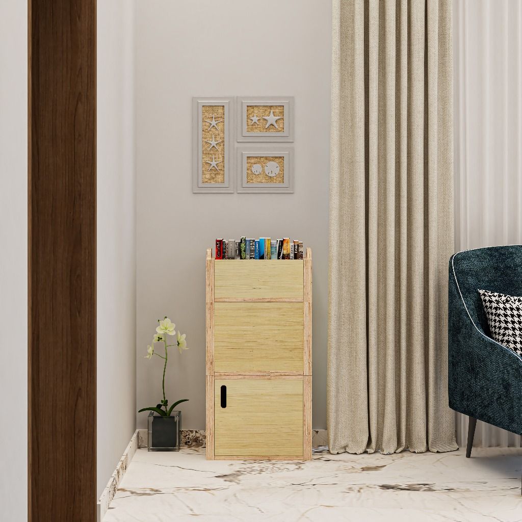 HAPPY FURNITURE , Gỗ tự nhiên , Tủ lưu trữ 3 tầng gỗ Plywood - GAMOR , TLT_034 , 45cm x 30cm x 89cm DxRxC