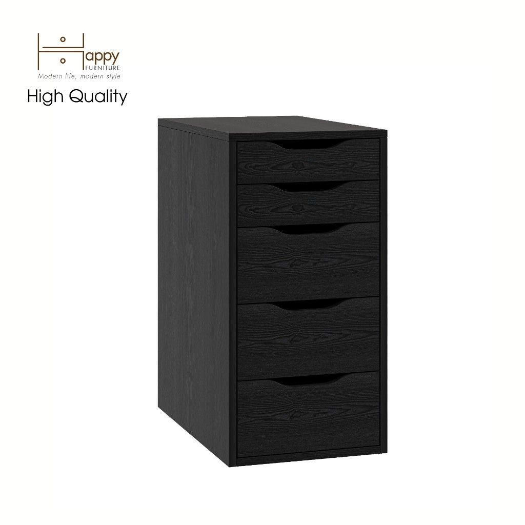 HAPPY FURNITURE , Tủ lưu trữ 5 ngăn kéo - LILY , THK_052 , 36cm x 58cm x 70cm