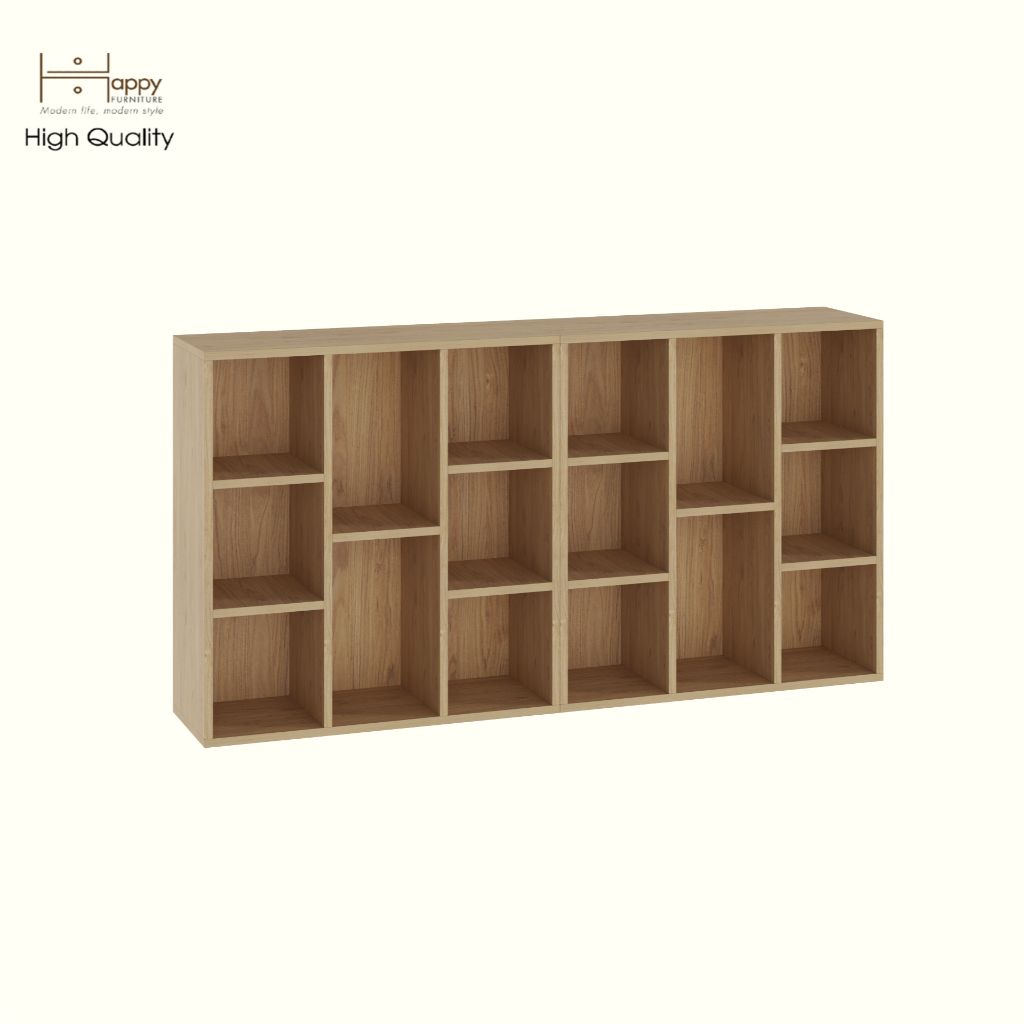 HAPPY FURNITURE ,COMBO 2 kệ sách 8 ngăn - CATY , KSA_093, 148cm x 28cm x 77cm DxRxC