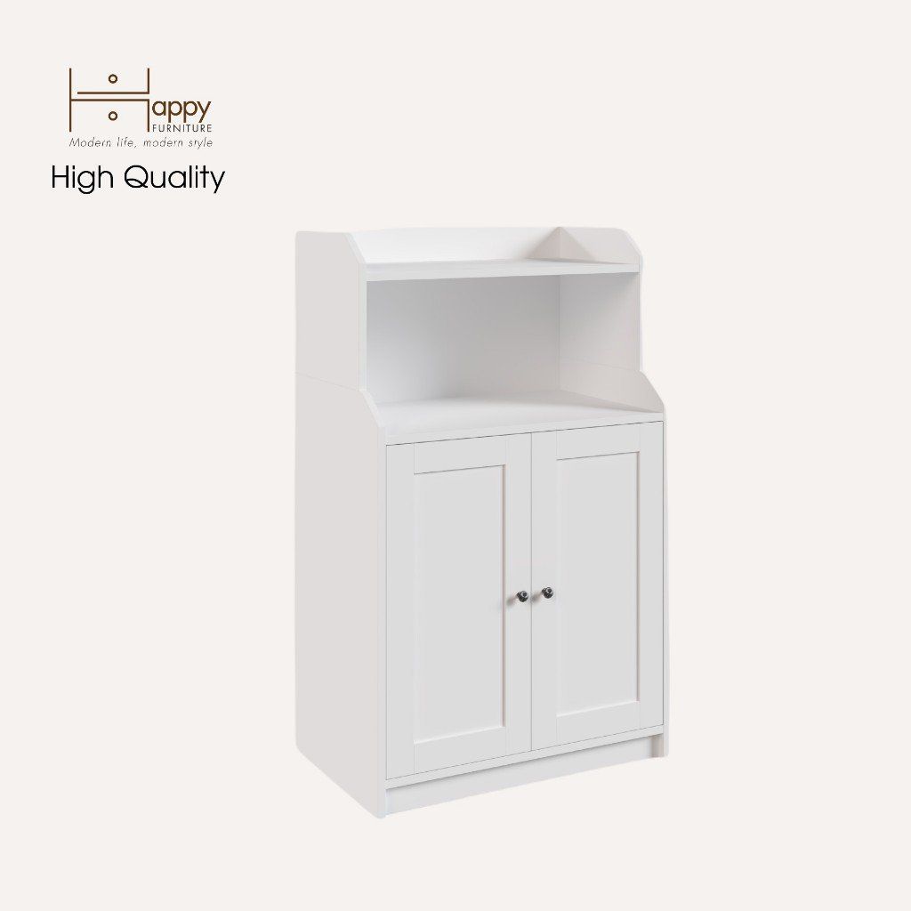 HAPPY FURNITURE , Tủ cửa mở 3 ngăn đựng đồ - CANA , TCM_001 , 70cm x 46cm x 116cm