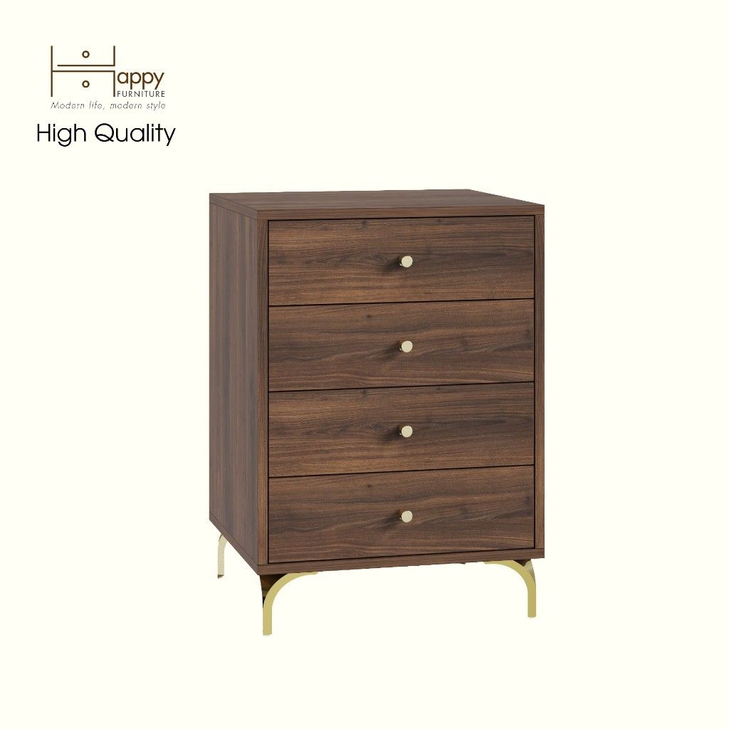 HAPPY FURNITURE , Tủ lưu trữ 4 ngăn kéo - HAPPI, THK_269 , 50cm x 45cm x 72cm DxRxC