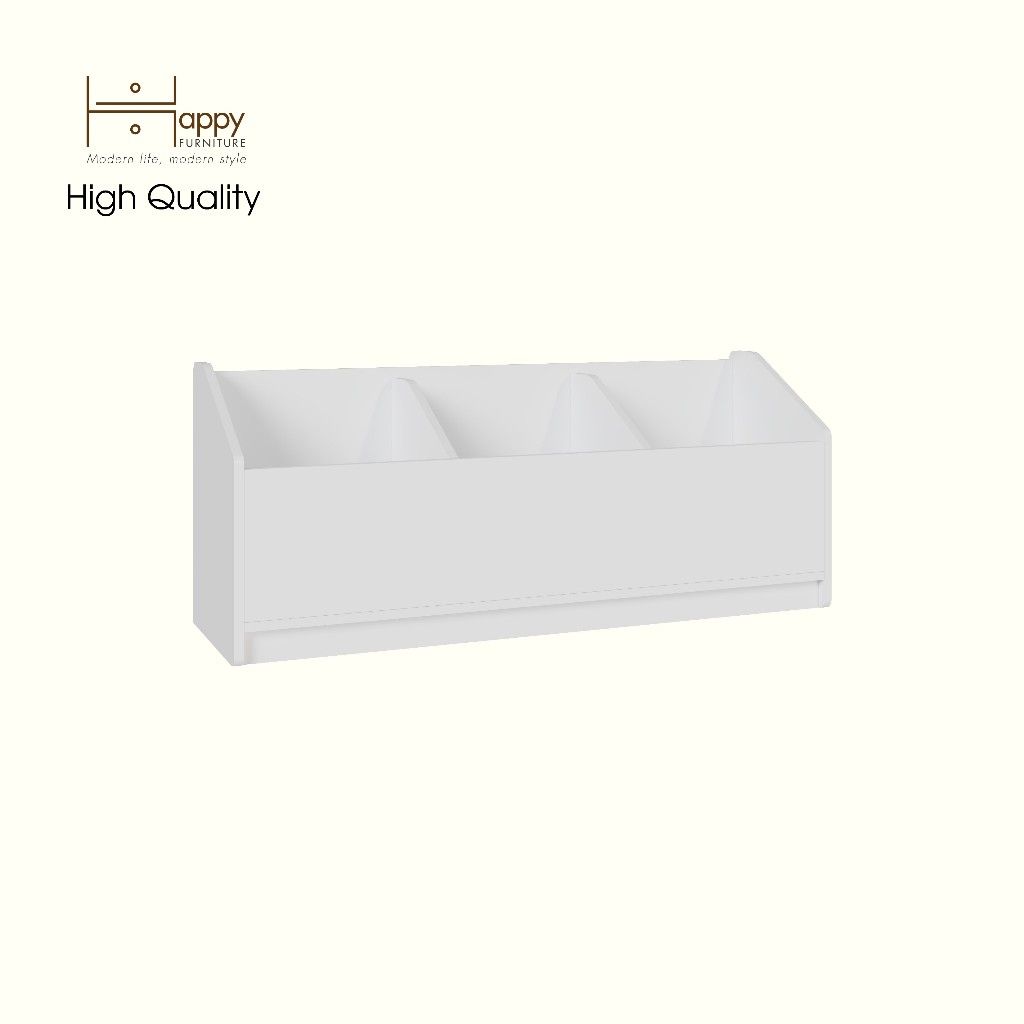 HAPPY FURNITURE , Thùng lưu trữ 3 ngăn cho trẻ em - KID , TLT_005 , 120cm x 36cm x 50cm